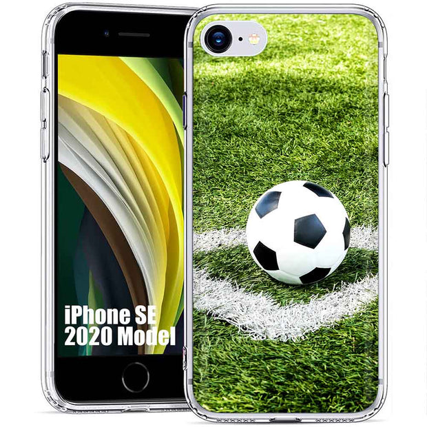 Soccer  Print Slim Cover For Apple iPhone  (16,15,14,13,12, SE, Pro, Max, Plus), Print in USA