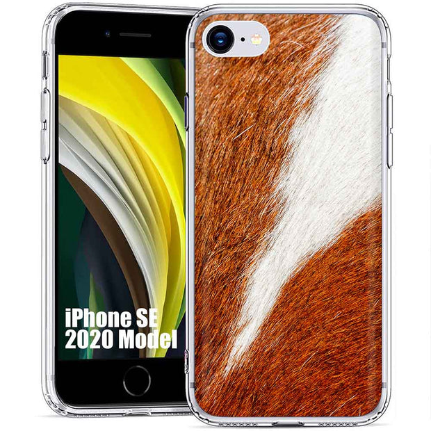 Soft Horse Mane Print Slim Cover For Apple iPhone  (16,15,14,13,12, SE, Pro, Max, Plus), Print in USA