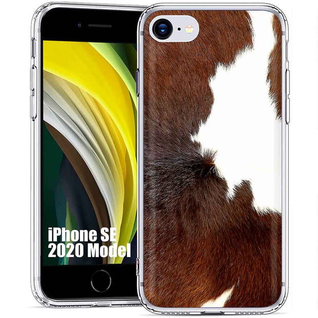 Dairy Cow Fur Print Slim Cover For Apple iPhone  (16,15,14,13,12, SE, Pro, Max, Plus), Print in USA