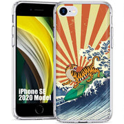 Japanese Tiger Print Slim Cover For Apple iPhone  (16,15,14,13,12, SE, Pro, Max, Plus), Print in USA