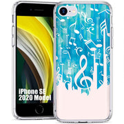 Music Note Print Slim Cover For Apple iPhone  (16,15,14,13,12, SE, Pro, Max, Plus), Print in USA