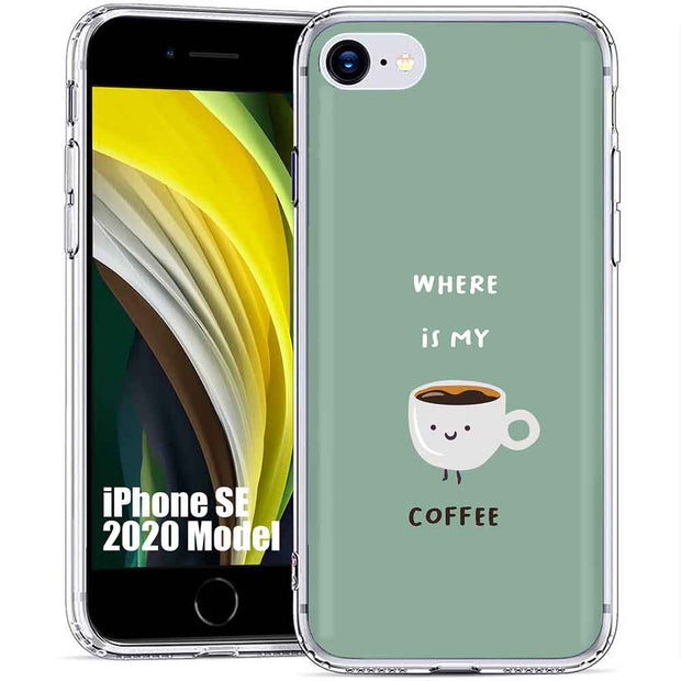 Where My Coffee Print Slim Cover For Apple iPhone  (16,15,14,13,12, SE, Pro, Max, Plus), Print in USA