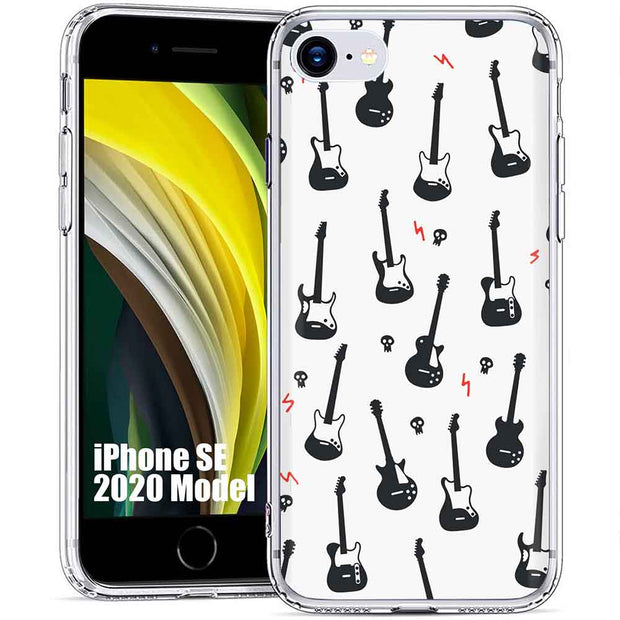 Rock Guitar Print Slim Cover For Apple iPhone  (16,15,14,13,12, SE, Pro, Max, Plus), Print in USA