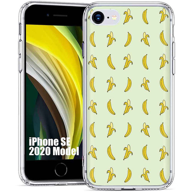 Cute Bananas Print Slim Cover For Apple iPhone  (16,15,14,13,12, SE, Pro, Max, Plus), Print in USA