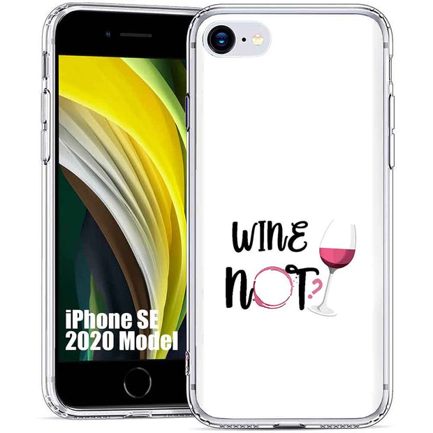 Wine Not Print Slim Cover For Apple iPhone  (16,15,14,13,12, SE, Pro, Max, Plus), Print in USA