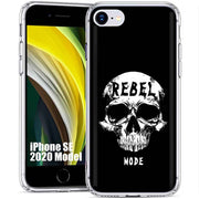 Rebel Skull Print Slim Cover For Apple iPhone  (16,15,14,13,12, SE, Pro, Max, Plus), Print in USA