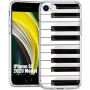 Piano Keys Print Slim Cover For Apple iPhone  (16,15,14,13,12, SE, Pro, Max, Plus), Print in USA