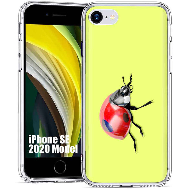 Ladybug Photo Print Slim Cover For Apple iPhone  (16,15,14,13,12, SE, Pro, Max, Plus), Print in USA