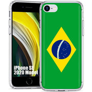 Flag Brazil Print Slim Cover For Apple iPhone  (16,15,14,13,12, SE, Pro, Max, Plus), Print in USA