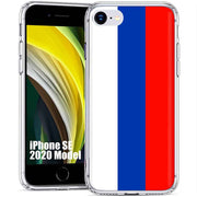 Flag Russia Print Slim Cover For Apple iPhone  (16,15,14,13,12, SE, Pro, Max, Plus), Print in USA