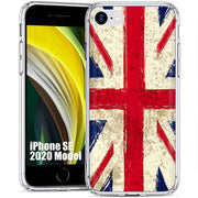 Old UK Flag Print Slim Cover For Apple iPhone  (16,15,14,13,12, SE, Pro, Max, Plus), Print in USA