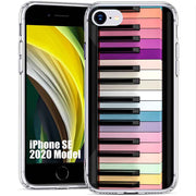 Rainbow Piano Print Slim Cover For Apple iPhone  (16,15,14,13,12, SE, Pro, Max, Plus), Print in USA