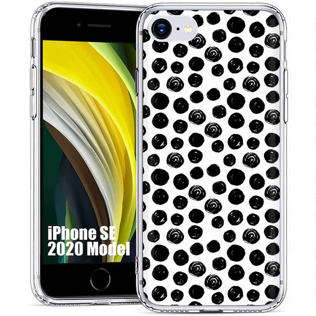 Polka Dot 8 Print Slim Cover For Apple iPhone  (16,15,14,13,12, SE, Pro, Max, Plus), Print in USA