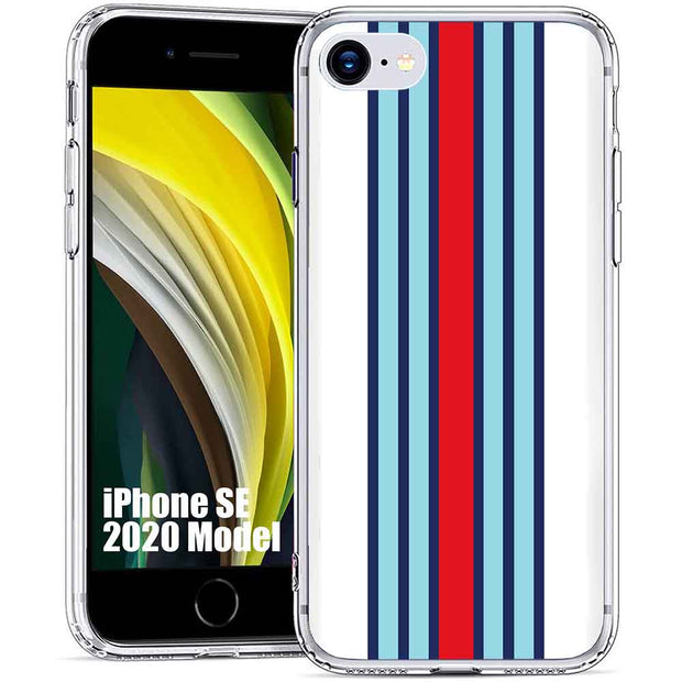 Race Stripe 10 Print Slim Cover For Apple iPhone  (16,15,14,13,12, SE, Pro, Max, Plus), Print in USA