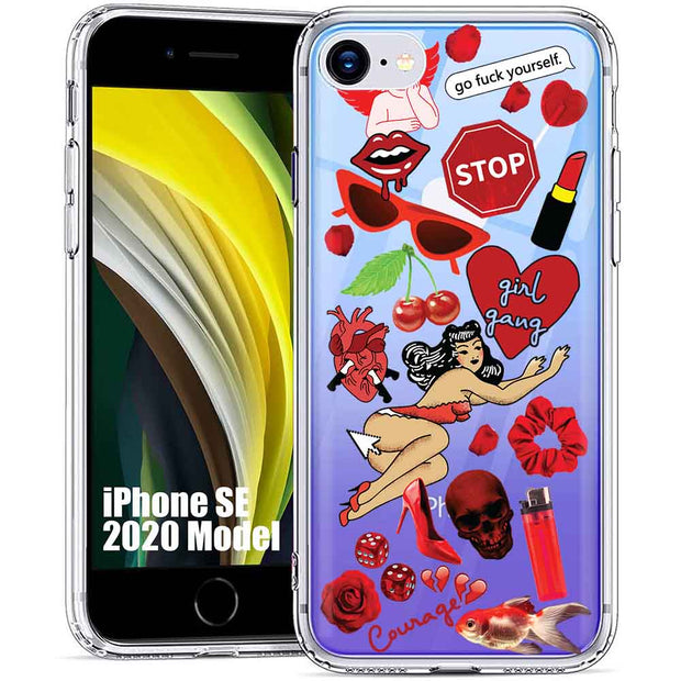 Fashion Collage Print Slim Cover For Apple iPhone  (16,15,14,13,12, SE, Pro, Max, Plus), Print in USA