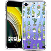 Cute Cactus  Print Slim Cover For Apple iPhone  (16,15,14,13,12, SE, Pro, Max, Plus), Print in USA