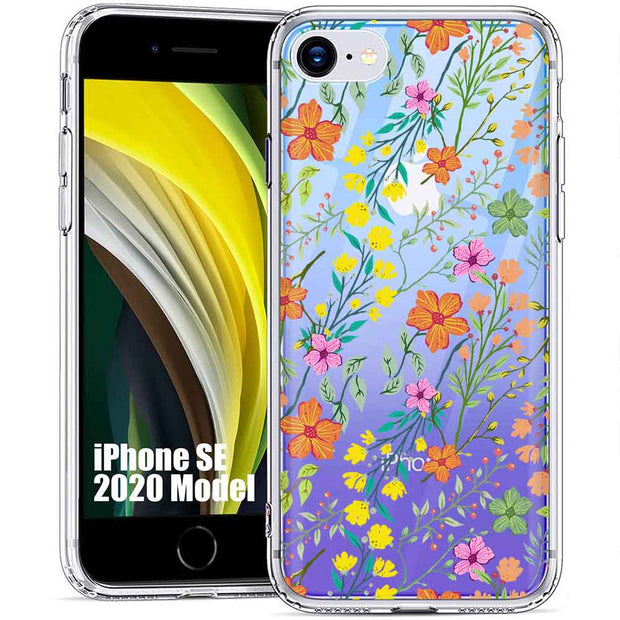 Flower 20 Print Slim Cover For Apple iPhone  (16,15,14,13,12, SE, Pro, Max, Plus), Print in USA