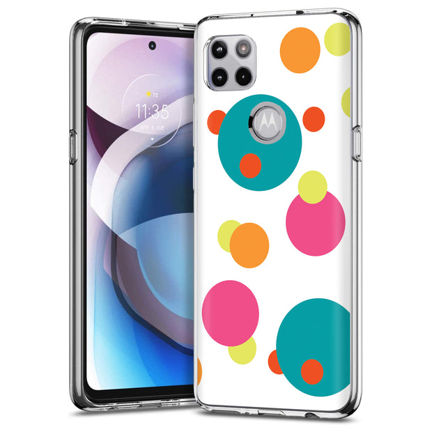 Polka Dot Print Slim Cover For Motorola   (Edge,One 5G,Ace,UW,X40,30), Print in USA