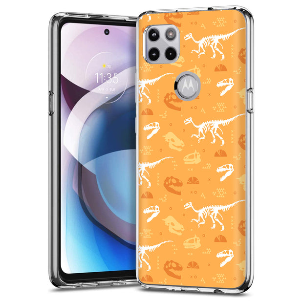 Dinosaur 5 Print Slim Cover For Motorola   (Edge,One 5G,Ace,UW,X40,30), Print in USA