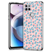 Pink Leopard Print Slim Cover For Motorola   (Edge,One 5G,Ace,UW,X40,30), Print in USA