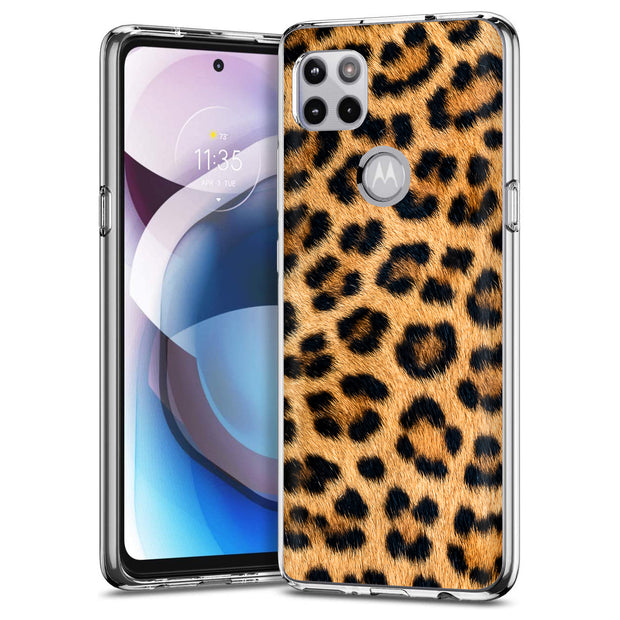 Leopard Fur 4 Print Slim Cover For Motorola   (Edge,One 5G,Ace,UW,X40,30), Print in USA