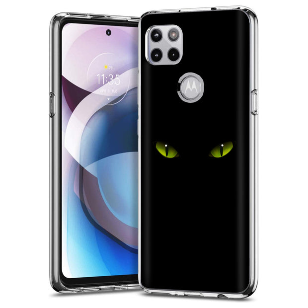 Cat Eyes Print Slim Cover For Motorola   (Edge,One 5G,Ace,UW,X40,30), Print in USA