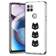 Black Cat Print Slim Cover For Motorola   (Edge,One 5G,Ace,UW,X40,30), Print in USA