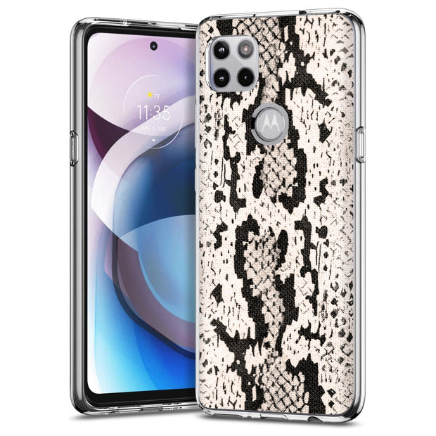 Snake Pattern Print Slim Cover For Motorola   (Edge,One 5G,Ace,UW,X40,30), Print in USA