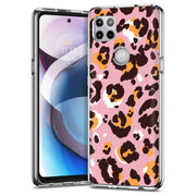 Pink Leopard 2 Print Slim Cover For Motorola   (Edge,One 5G,Ace,UW,X40,30), Print in USA