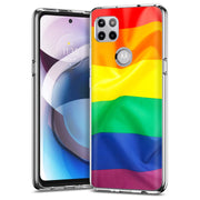 Rainbow LGBTQ Print Slim Cover For Motorola   (Edge,One 5G,Ace,UW,X40,30), Print in USA