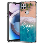 Summer Beach Print Slim Cover For Motorola   (Edge,One 5G,Ace,UW,X40,30), Print in USA