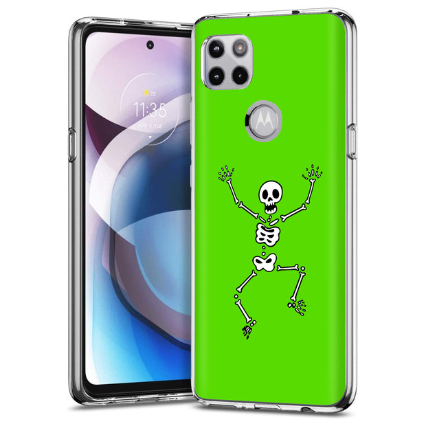 Skeleton Dance Print Slim Cover For Motorola   (Edge,One 5G,Ace,UW,X40,30), Print in USA