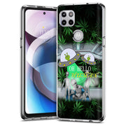 Marijuana Alien Print Slim Cover For Motorola   (Edge,One 5G,Ace,UW,X40,30), Print in USA