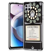 Retro Payphone Print Slim Cover For Motorola   (Edge,One 5G,Ace,UW,X40,30), Print in USA