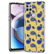 Paisley Yellow Print Slim Cover For Motorola   (Edge,One 5G,Ace,UW,X40,30), Print in USA