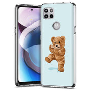 Teddy Fight Print Slim Cover For Motorola   (Edge,One 5G,Ace,UW,X40,30), Print in USA