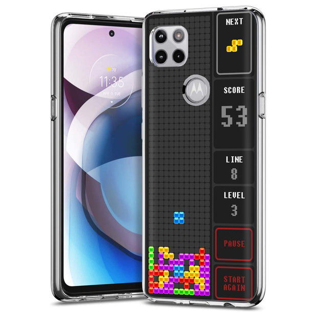 Retro Games 2 Print Slim Cover For Motorola   (Edge,One 5G,Ace,UW,X40,30), Print in USA