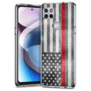 Thin Red Line Print Slim Cover For Motorola   (Edge,One 5G,Ace,UW,X40,30), Print in USA