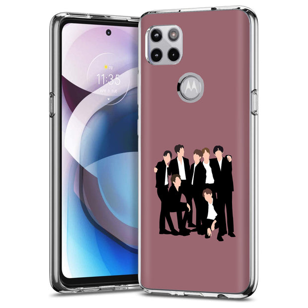 BTS Bangtan 15 Print Slim Cover For Motorola   (Edge,One 5G,Ace,UW,X40,30), Print in USA