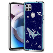 Space Whale 5 Print Slim Cover For Motorola   (Edge,One 5G,Ace,UW,X40,30), Print in USA