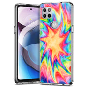 Tie Dye Trippy Print Slim Cover For Motorola   (Edge,One 5G,Ace,UW,X40,30), Print in USA