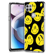 Smiley Face Print Slim Cover For Motorola   (Edge,One 5G,Ace,UW,X40,30), Print in USA