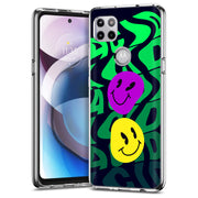 Acid Smile Face Print Slim Cover For Motorola   (Edge,One 5G,Ace,UW,X40,30), Print in USA