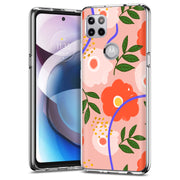 Flower Design Print Slim Cover For Motorola   (Edge,One 5G,Ace,UW,X40,30), Print in USA