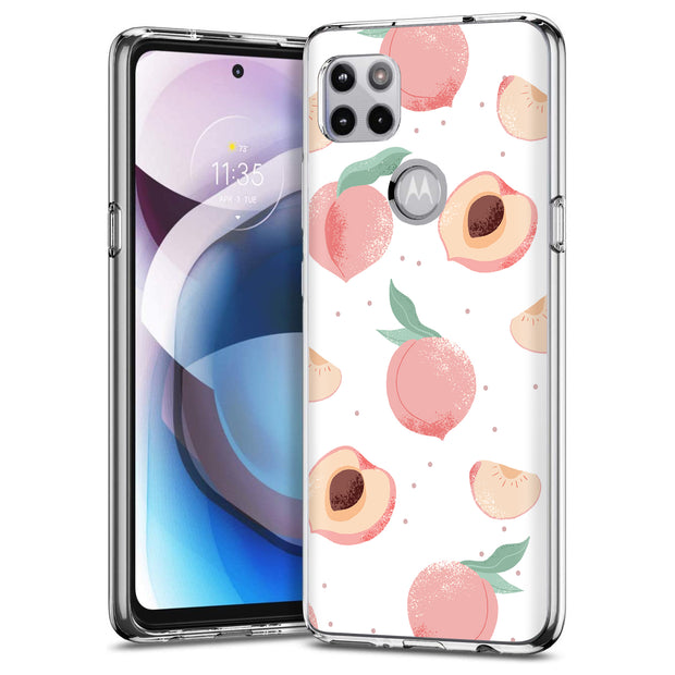 Juicy Peach Print Slim Cover For Motorola   (Edge,One 5G,Ace,UW,X40,30), Print in USA