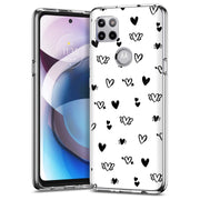 Flying Hearts Print Slim Cover For Motorola   (Edge,One 5G,Ace,UW,X40,30), Print in USA