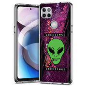 Alien Weed Print Slim Cover For Motorola   (Edge,One 5G,Ace,UW,X40,30), Print in USA