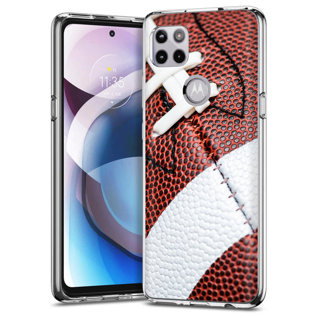 Football 4 Print Slim Cover For Motorola   (Edge,One 5G,Ace,UW,X40,30), Print in USA