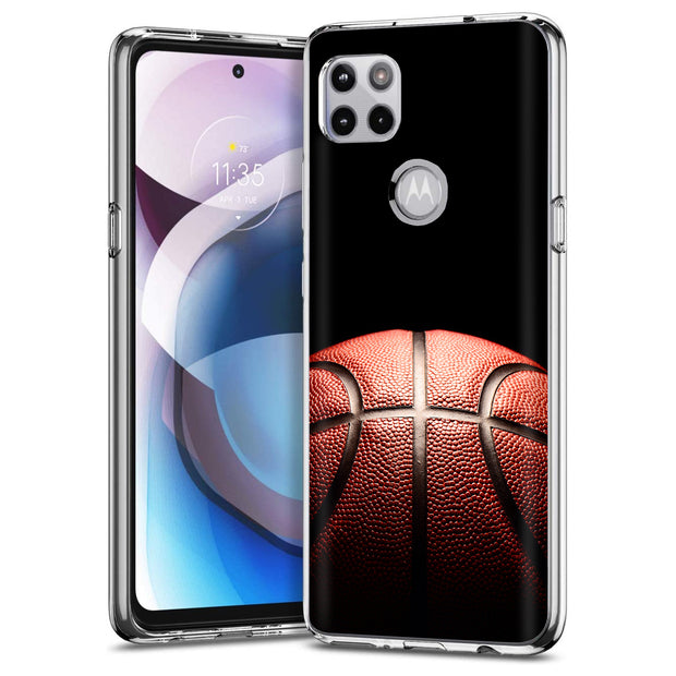 Basketball Fade Print Slim Cover For Motorola   (Edge,One 5G,Ace,UW,X40,30), Print in USA