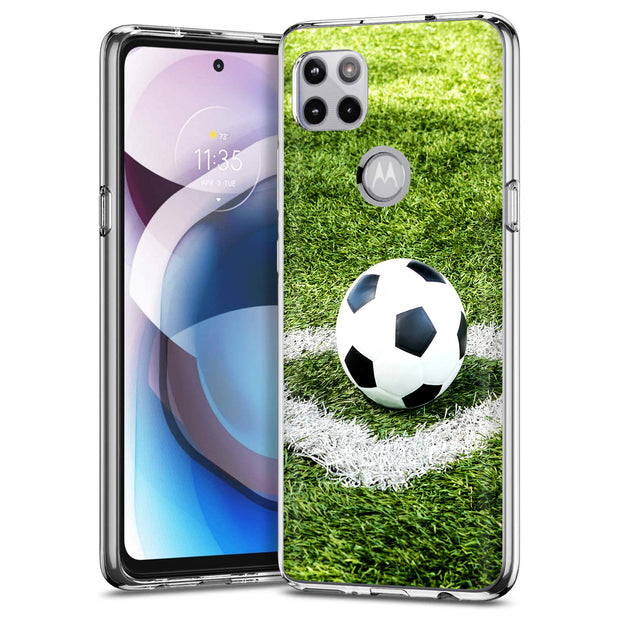 Soccer  Print Slim Cover For Motorola   (Edge,One 5G,Ace,UW,X40,30), Print in USA